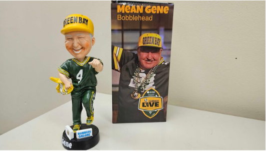 “Iconic Packers Supporter ‘Mean Gene’ Honored with Exclusive Bobblehead at National Bobblehead Hall of Fame”