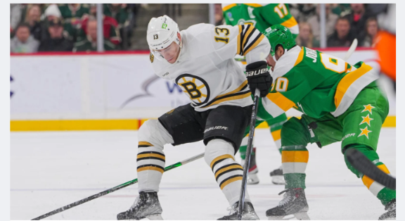 “Bruins’ Rollercoaster: From Promising Start to Four-Game Slump, Seeking Redemption After 3-2 Loss to Wild”