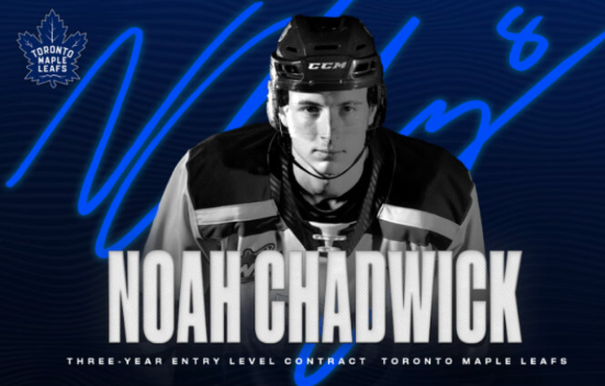 “You Won’t Believe the Game-Changing Deal! 🏒 Young Sensation Noah Chadwick Signs Mega Contract with Toronto Maple Leafs! 🚀 #NHL #MapleLeafs”