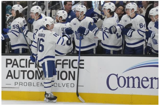 “Maple Leafs Dominate Sharks in 4-1 Victory, Nylander Shines with Two Goals”