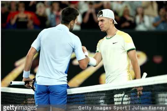 Dino Prizmic Makes Grand Slam Debut Unforgettable Against Novak Djokovic