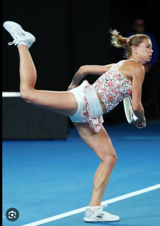 “Camila Giorgi’s Trendsetting Practice Attire Makes Waves in Tennis Fashion”