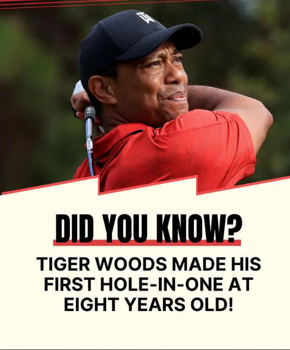 Did you know that at the age of eight, Tiger Woods Achieves His First Hole-in-One?