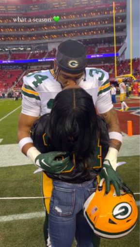 “Simone Biles Cheers on Husband Jonathan Owens Amidst Packers’ Season End”