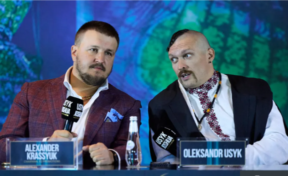 Usyk’s promoter Krassyuk has declared he is praying for Fury’s health