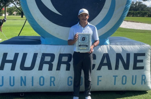 “Charlie Woods Triumphs at Hurricane Junior Golf Tour’s Major Championship”