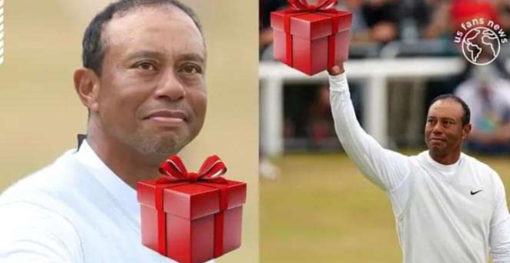 Tiger Woods Shed Tears When He Received a Gift from a Fan