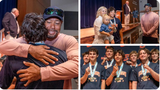 “Charlie Woods Celebrate High School Golf Championship With Tiger Woods and Ex-wife, Elin
