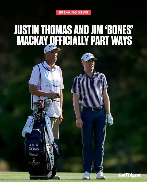 Justin Thomas parts ways with caddie Jim ‘Bones’ Mackay few Days before Masters