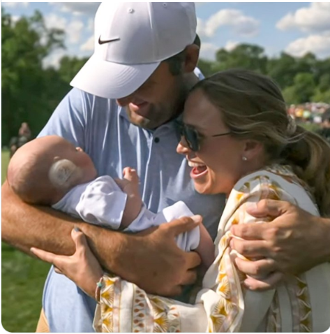 Video of Scottie Scheffler With Wife & Baby at Travelers Championship Goes Viral