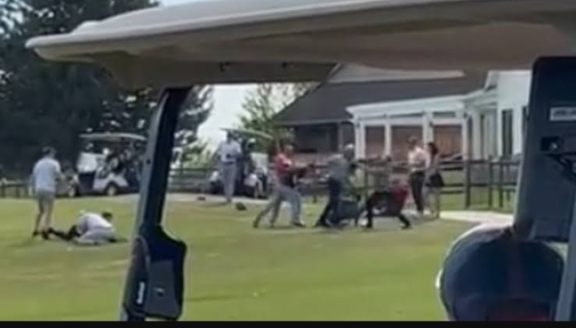 Father’s Day fight on the golf course