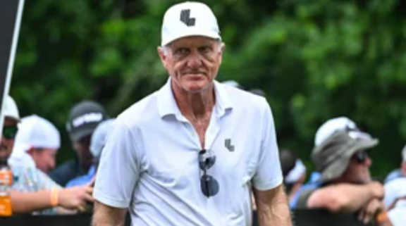 Greg Norman shows true colours on The Open return after champions’ dinner snub