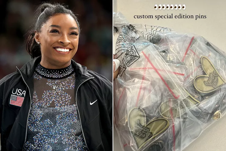 Simone Biles’ Custom Pins Are One of the Most Coveted Items at 2024 Paris Olympics