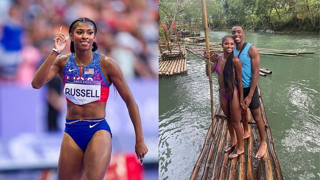 “He means the world to me” – Newly crowned Olympic champion Masai Russell pens sweet note for boyfriend