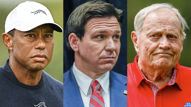 Ron DeSantis Faces Major Backlash Over Secret Plan with Tiger Woods and Jack Nicklaus to Build Golf Courses in Protected State Park!