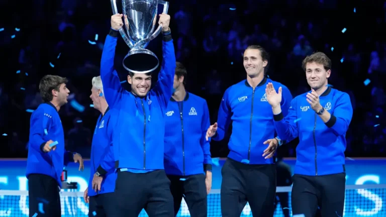 Carlos Alcaraz leads Team Europe to comeback victory over Team World in the Laver Cup