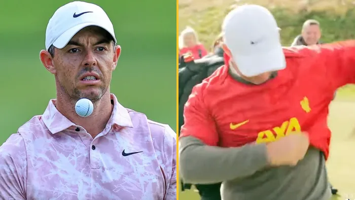 “Rory McIlroy Forced to Wear Liverpool Jersey After Shocking Bet Loss – You Won’t Believe His Reaction!”