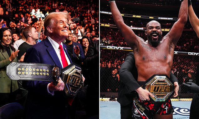 Jon Jones labeled ‘the fakest person in the world’ after celebrating with Donald Trump at UFC event