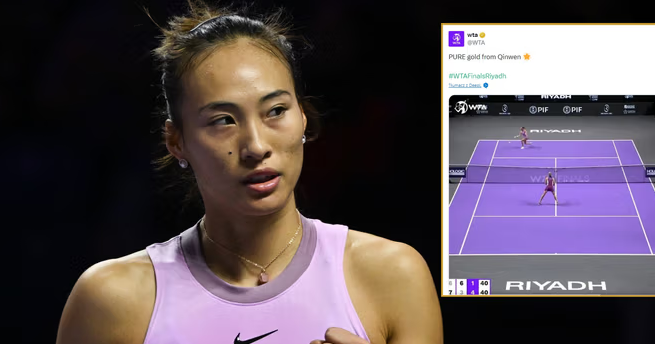 Najpiękniejsza akcja WTA Finals! Trybuny nagle eksplodowały [WIDEO]