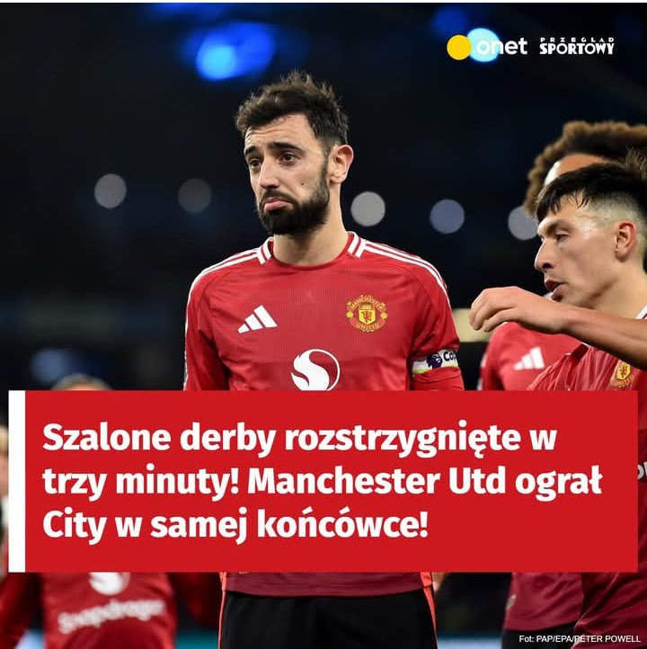 Szalone derby! Manchester Utd ograł City w samej końcówce