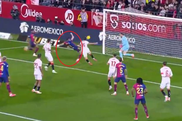 To była 7. minuta! Tak Lewandowski rozpoczął mecz z Sevillą [WIDEO]