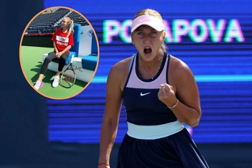 Rosjanka prowokuje w Indian Wells. Wyszła na kort w “zakazanej” koszulce