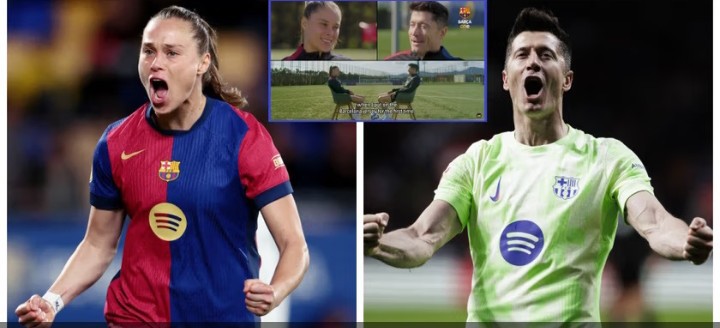 Ewa Pajor i Robert Lewandowski w Barca TV. Co za słowa o Polsce