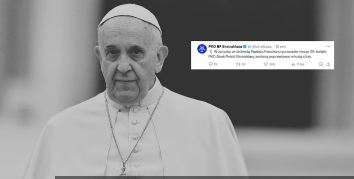 Papież Franciszek nie żyje. Wiemy, co z meczami w Polsce, jest komunikat